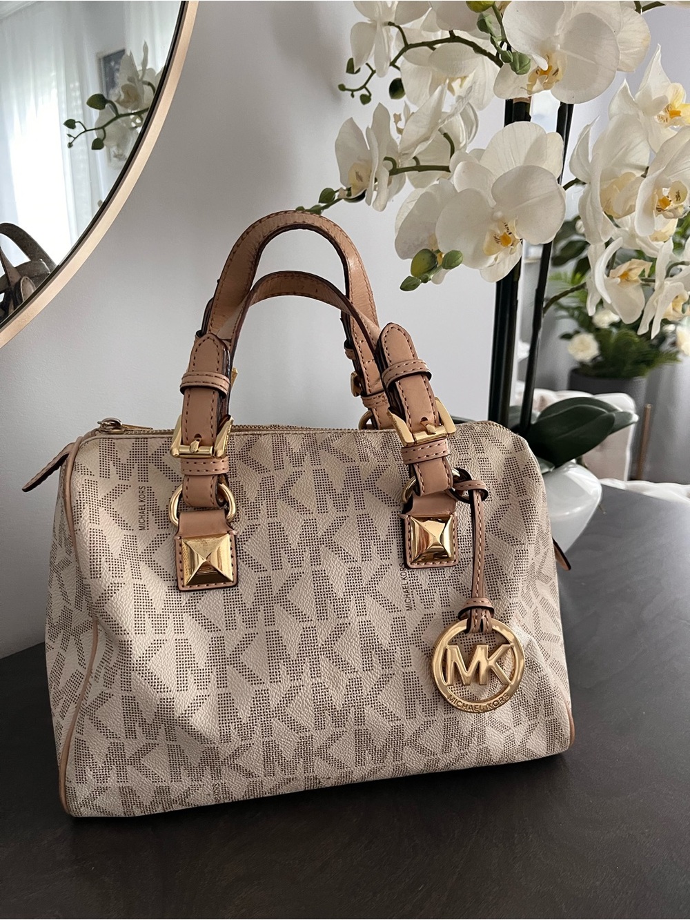 Micheal kors Boston bag cream